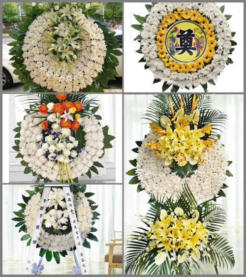 四川广安武胜县鸣钟乡花圈速递